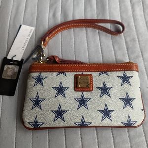 NWT Dooney & Burke NFL license cowboys wristlet.
